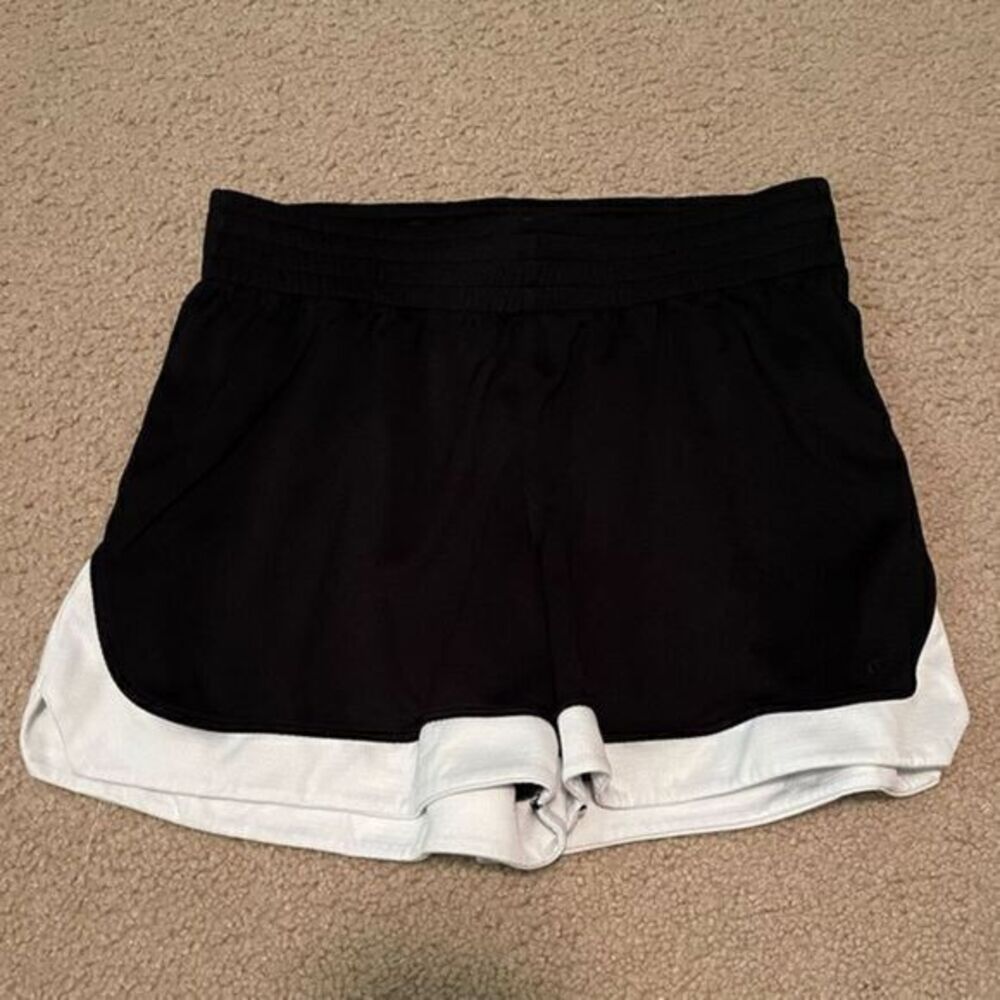 Women's Champion Athletic Shorts Black White‎ Size Small